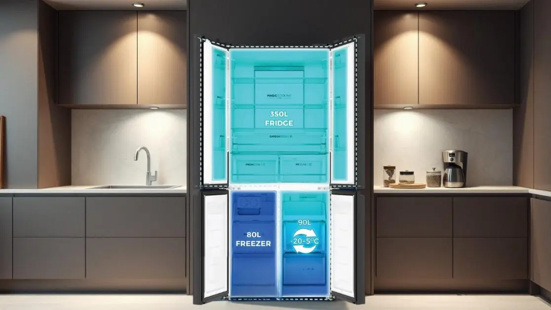 Magic Convertible Zone in bottom freezer refrigerators