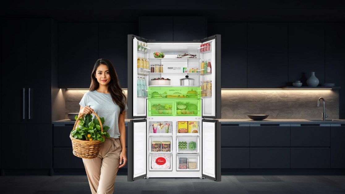 Maximize refrigerator garden box usage