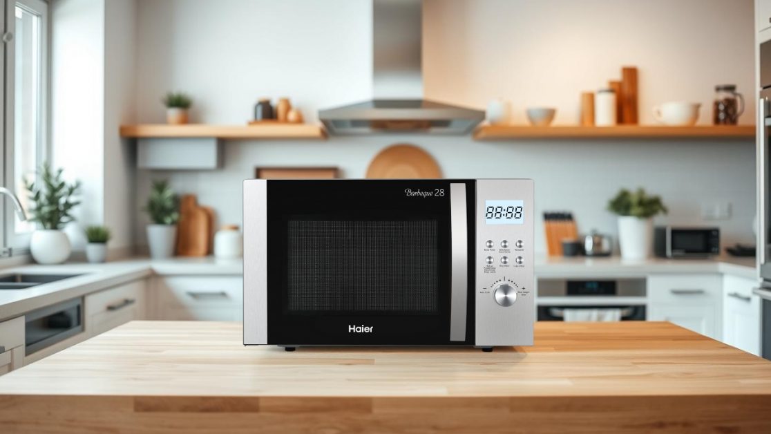 Microwave with Stainless Steel interior