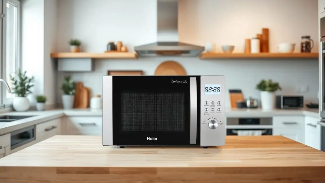 Microwave with Stainless Steel interior