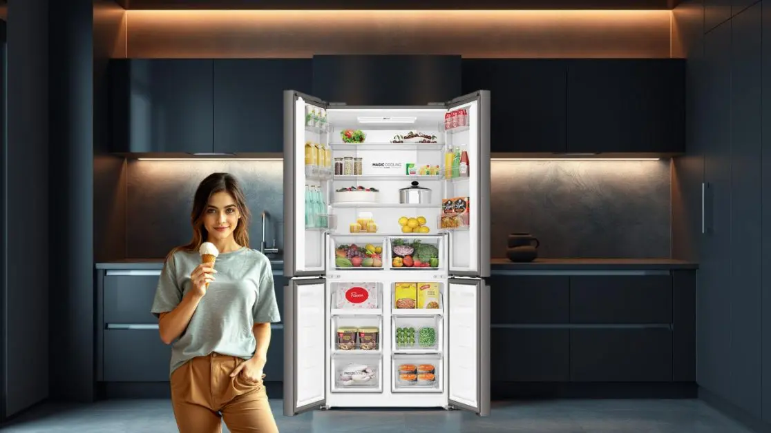 No-Frost Technology in 4 door refrigerator