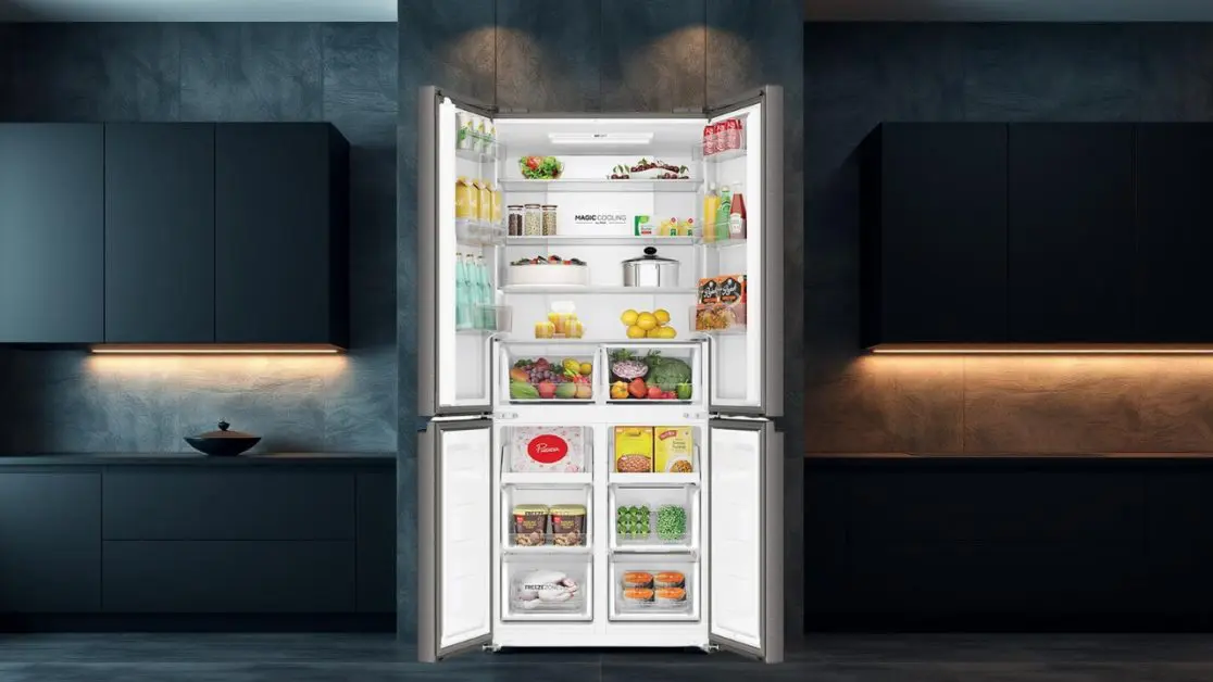 Perfect Interior Lighting in 4 door refrigerator