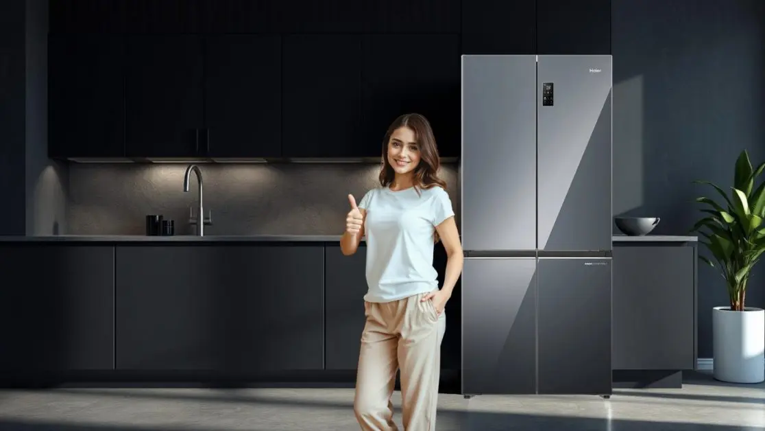 Premium Mirror Glass Finish in 4 door refrigerators Premium Mirror Glass Finish in 4 door refrigerators