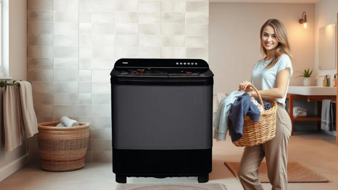 Right semi-automatic washing machine