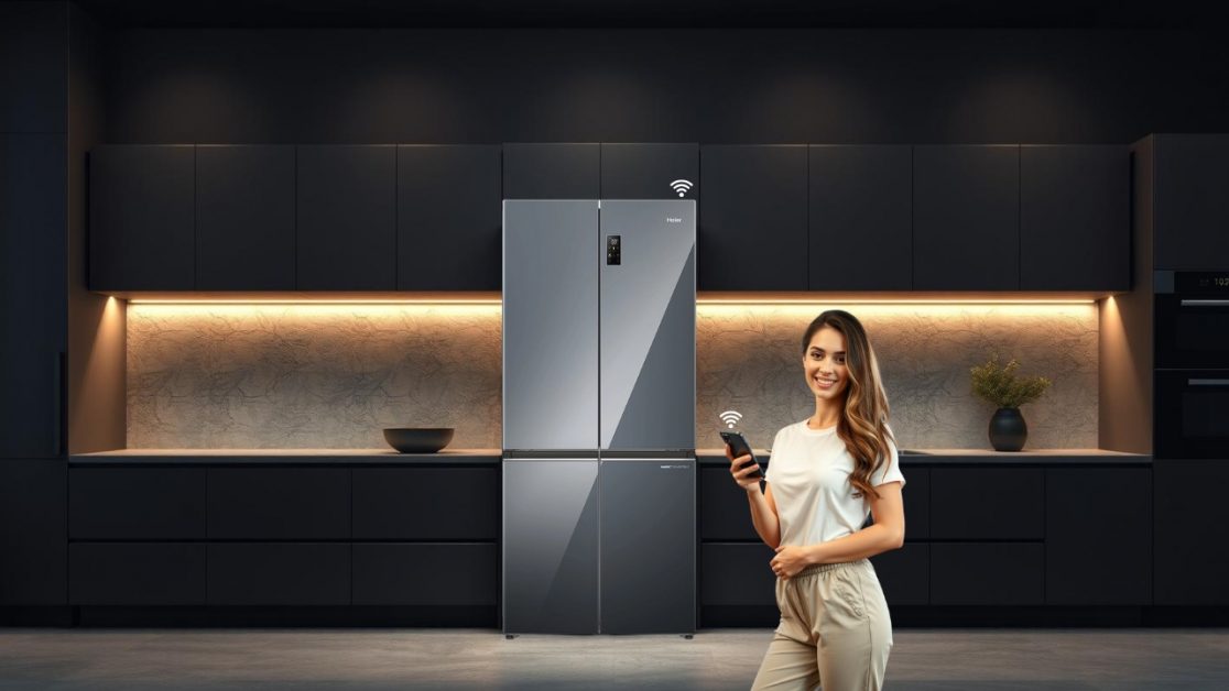 Smart System Capabilities and Connectivity with 4 door refrigerator