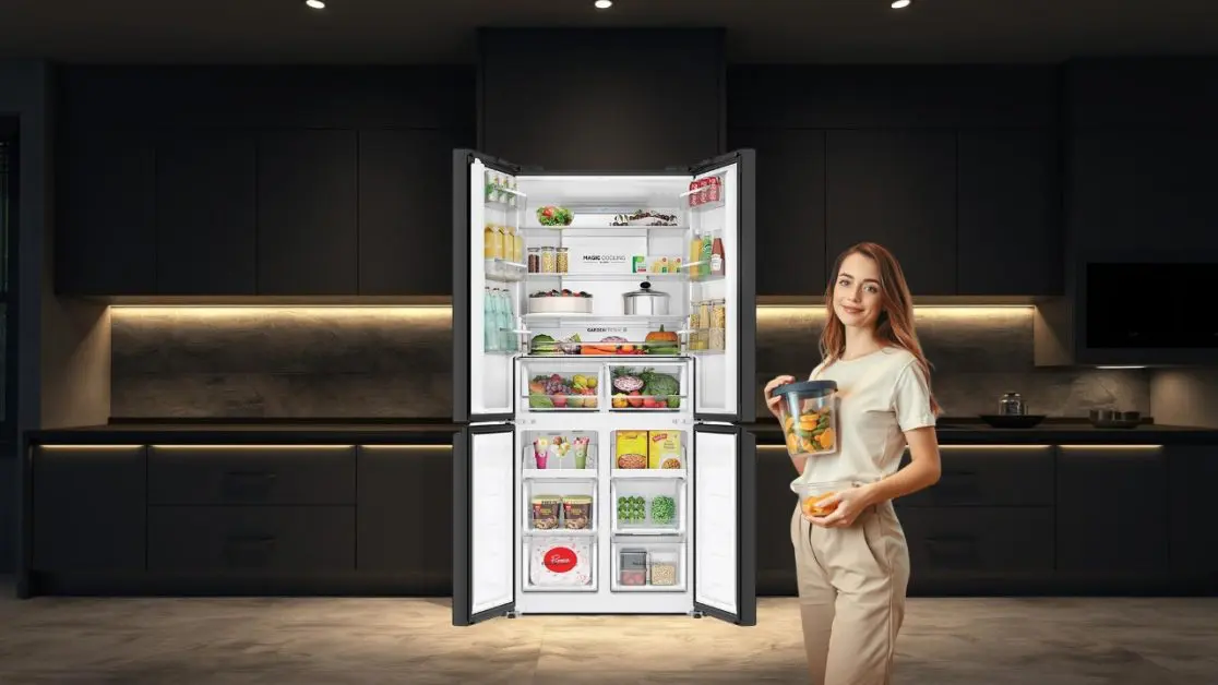 Superior Storage Capabilities in 4 door refrigerator