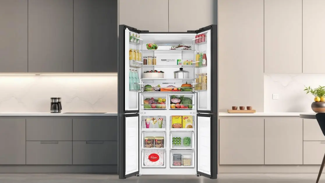 proper storage in 4 door refrigerator
