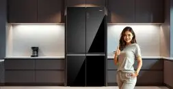 4 door refrigerator Fits Seamlessly into Your Smart Home Setup