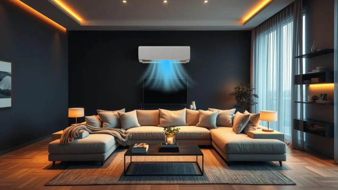 Air conditioner in a room