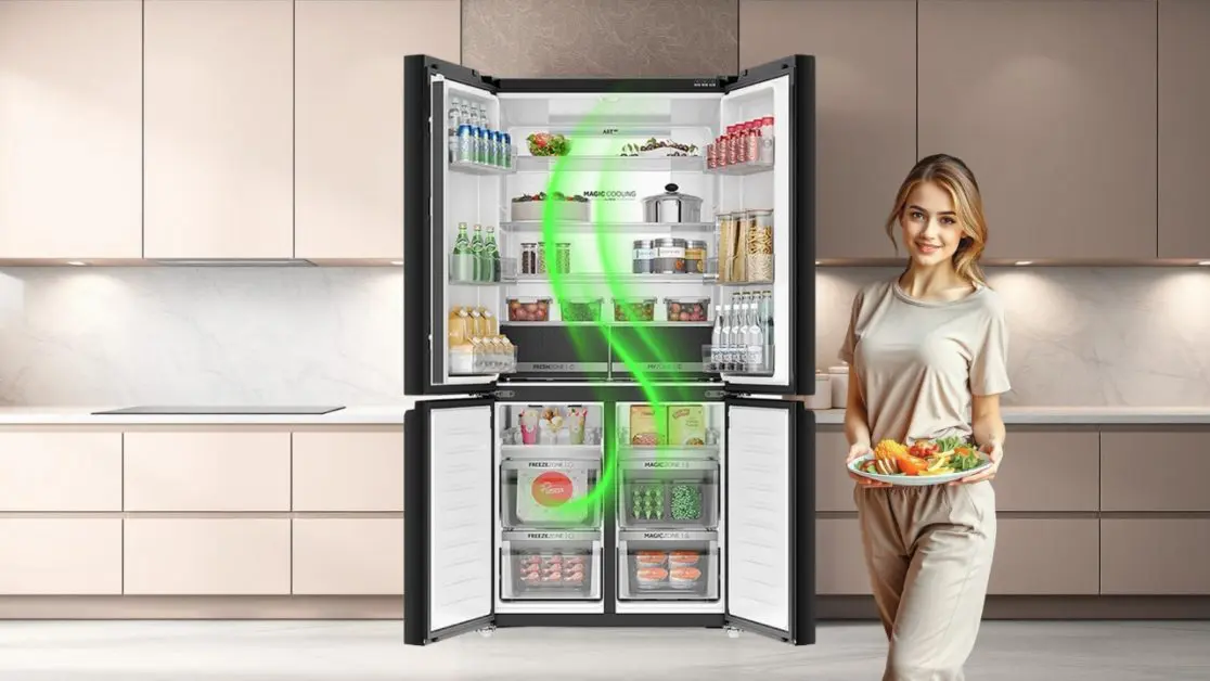 Anti-Bacterial Technology in 4 door refrigerator
