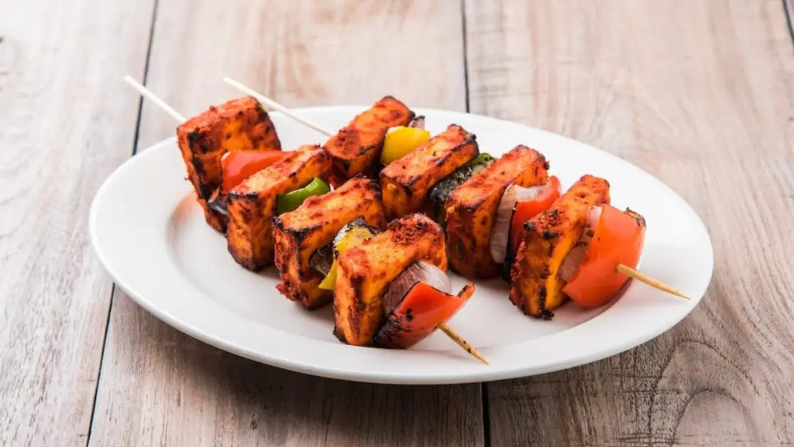 BBQ skewers in microwave