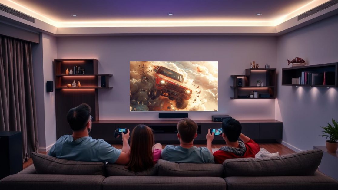 Comfort with LED TV for Long Gaming Sessions