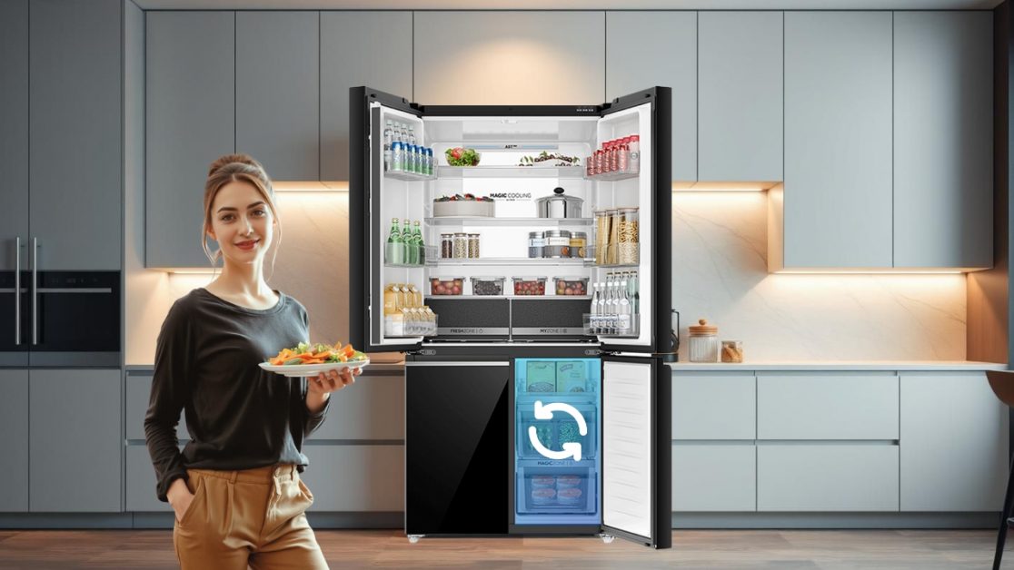 Convertible Zone in 4 door refrigerator