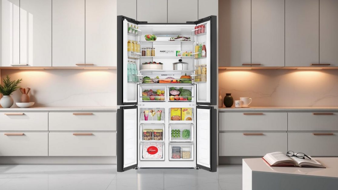 Different Food Zones in 4 door refrigerator