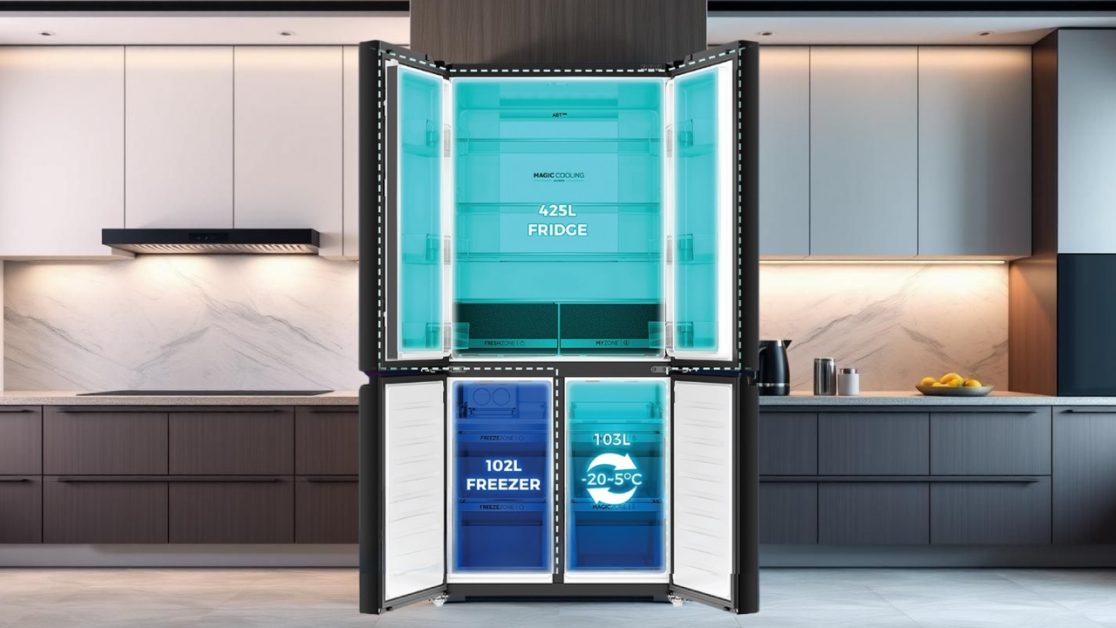 Different zones in 4 door refrigerator