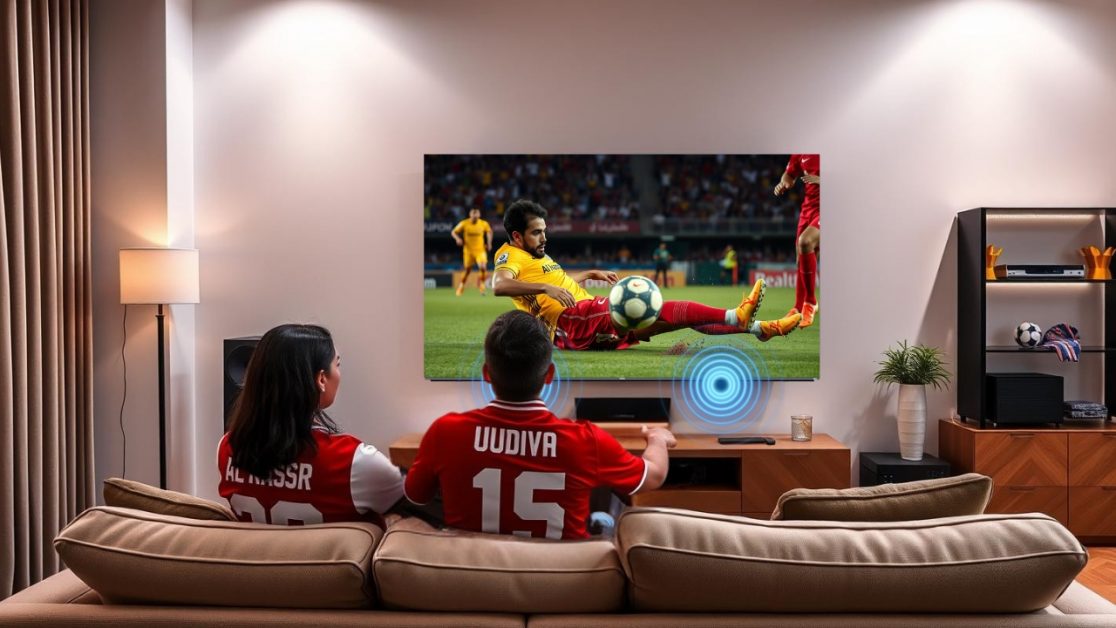 Enjoy Perfect Sound Quality of football match in Mini LED TV