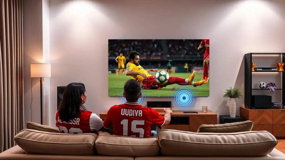 Enjoy Perfect Sound Quality of football match in Mini LED TV