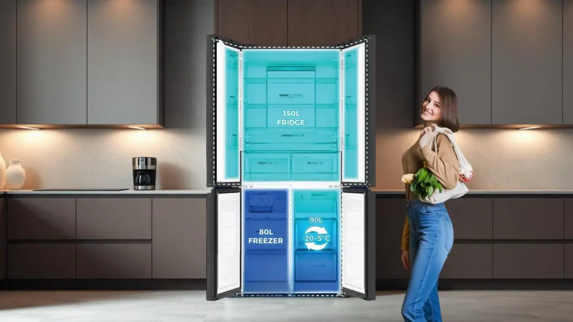 Flexible 4 door refrigerator Flexible 4 door refrigerator