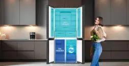 Flexible 4 door refrigerator