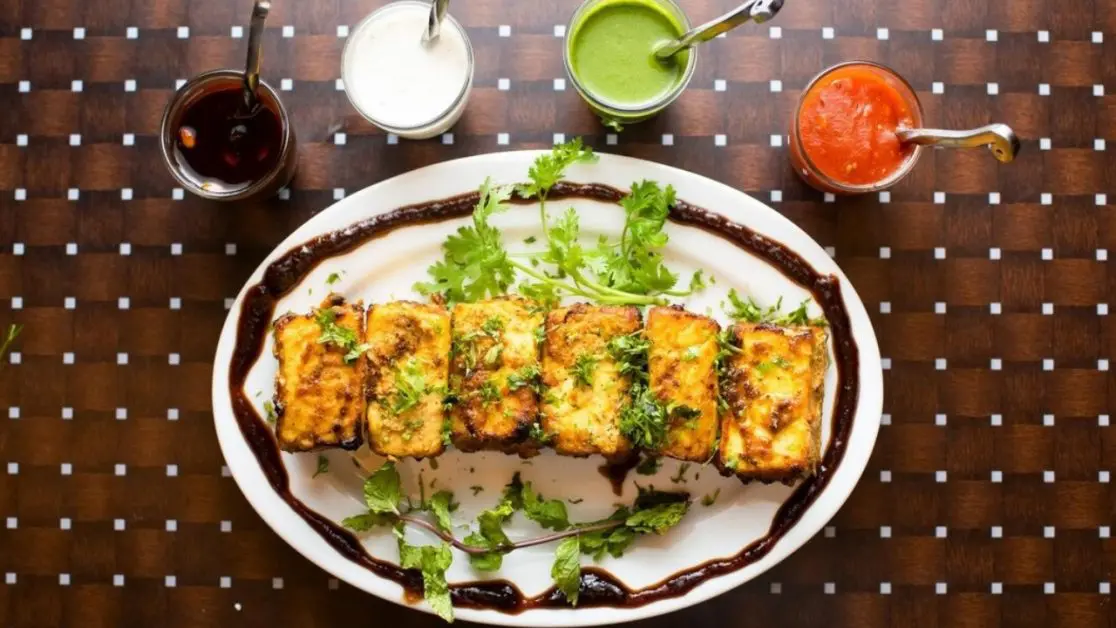 Grilling of paneer in microwave