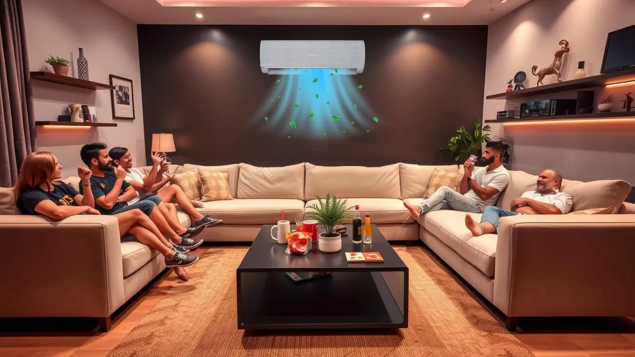 Home Setup Ready for the IPL Knockout Season with AI AC