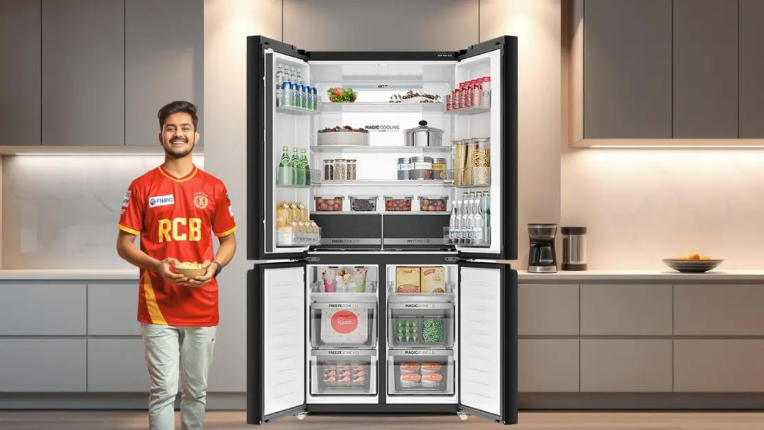 Keep Food fresh in 4 door refrigerator
