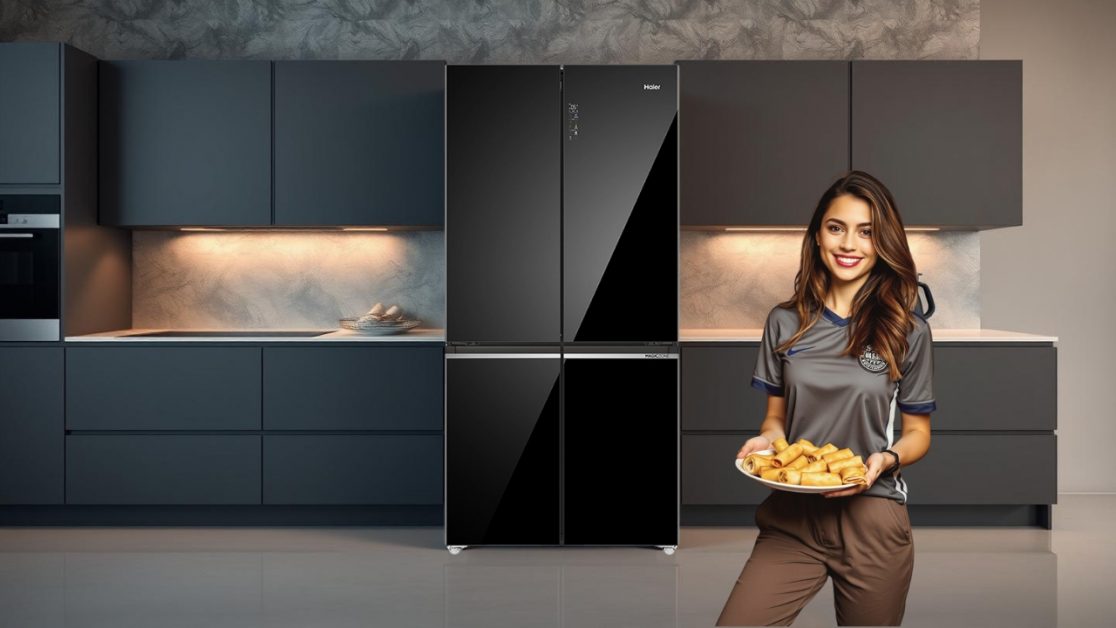 Keep Late night football match snacks fresh in 4 door refrigerator