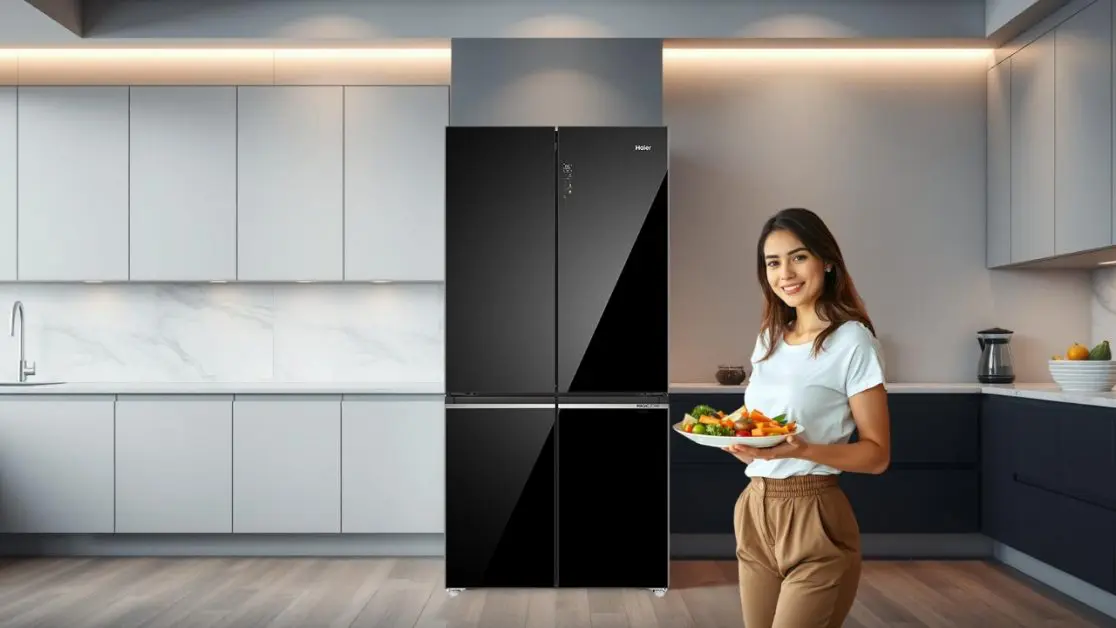 Keep food fresh in 4 door refrigerator