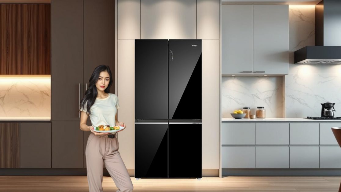 Keep food fresh in 4 door refrigerator