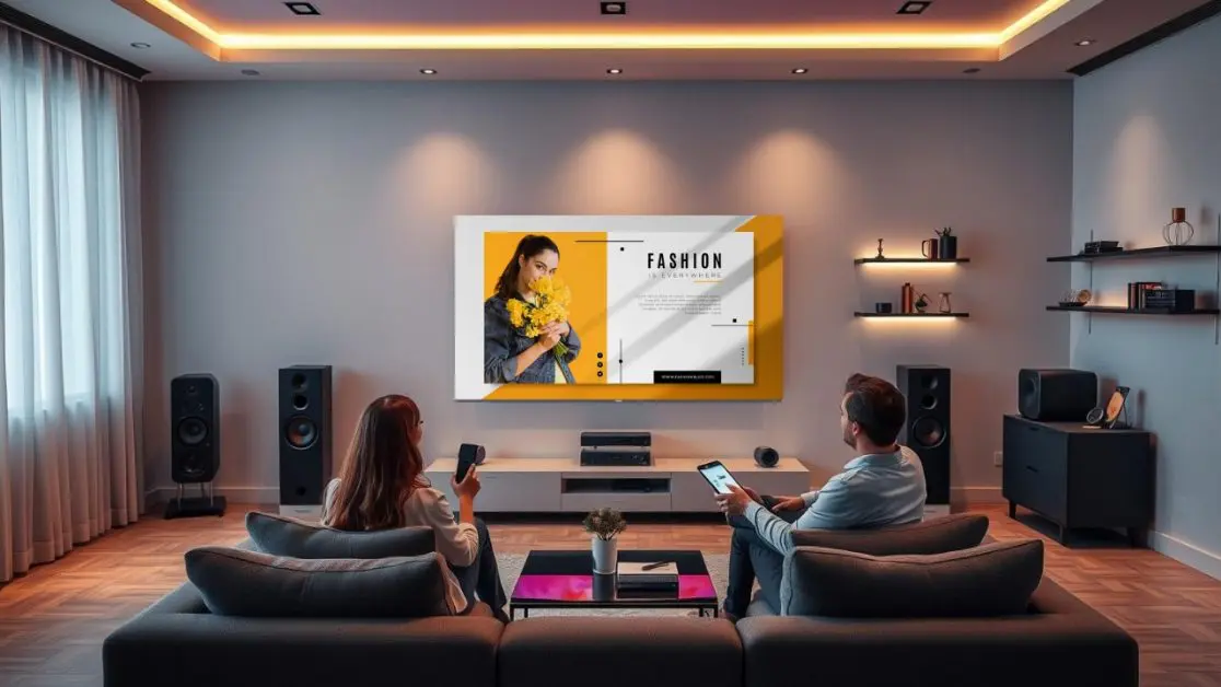 LED TV in office setup