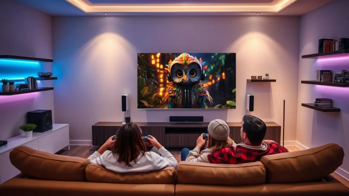 LED TV with Shadow Enhancement feature for gaming