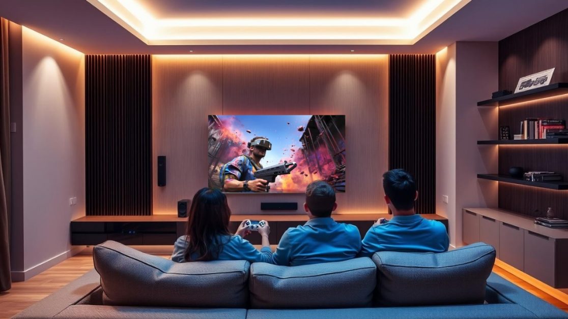 LED TV with gaming features