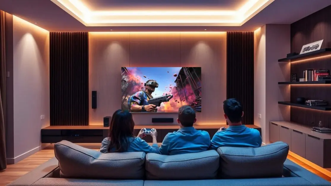 LED TV with gaming features