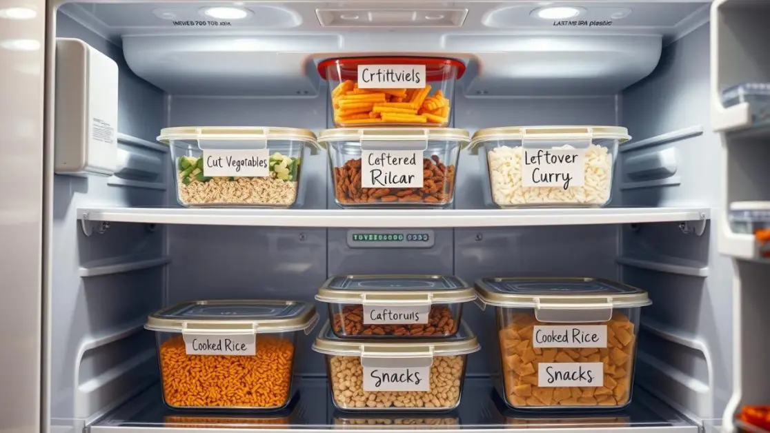 Labeling and Containers in refrigerator