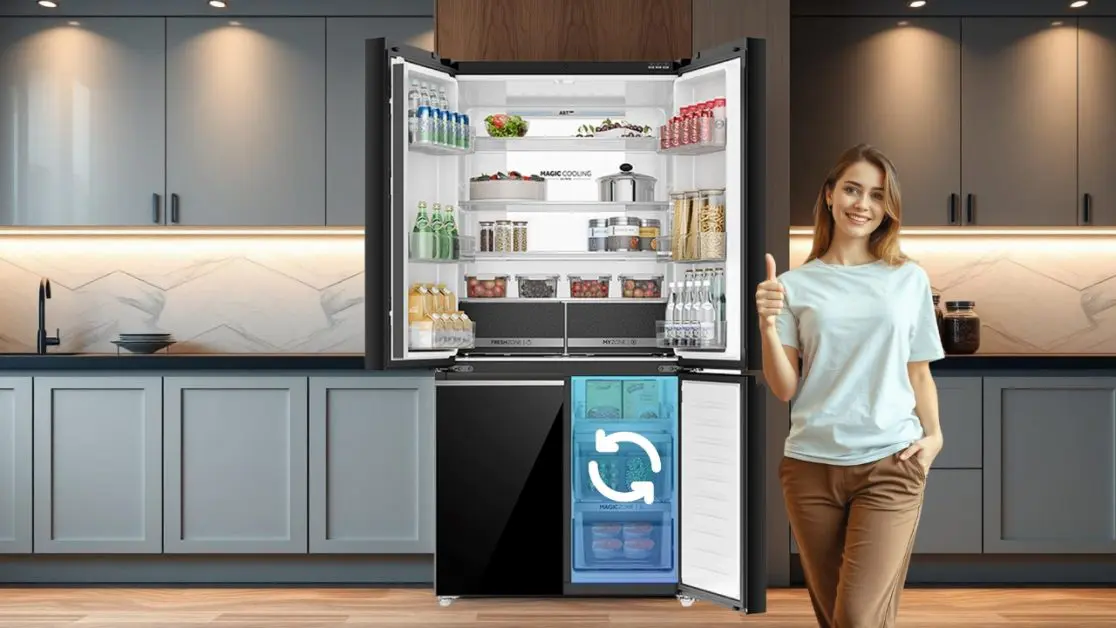 Magic Convertible Zone in 4 door refrigerator