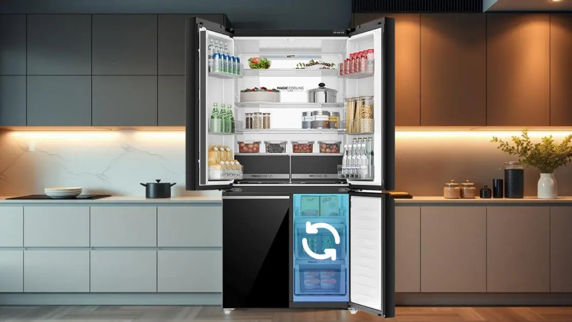 Magic Convertible Zone in refrigerator
