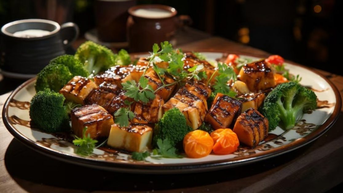 Make Grilled dish in microwave