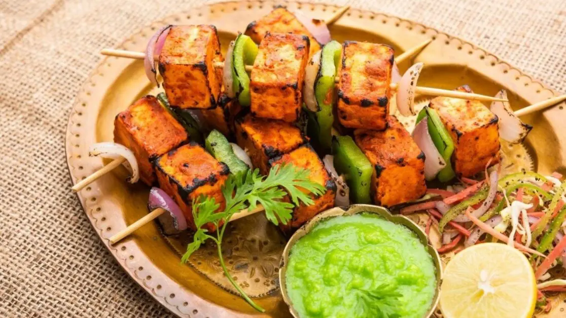 Make Paneer tikka in microwave