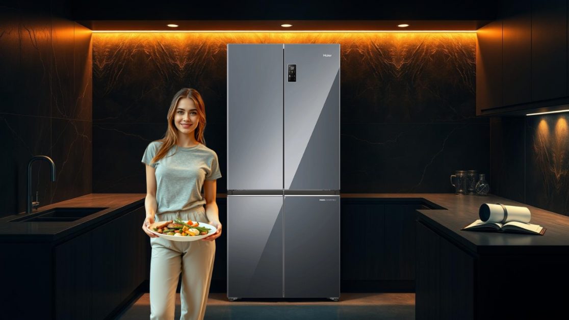 Mirror Glass Finish Refrigerator Gives Any Kitchen an Upgrade