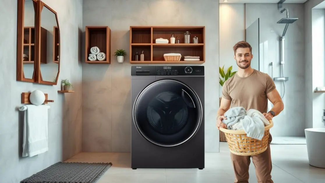 Monsoon proof laundry with perfect washing machine