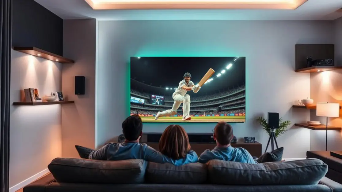 Perfect Cricket watching with Mini LED TV