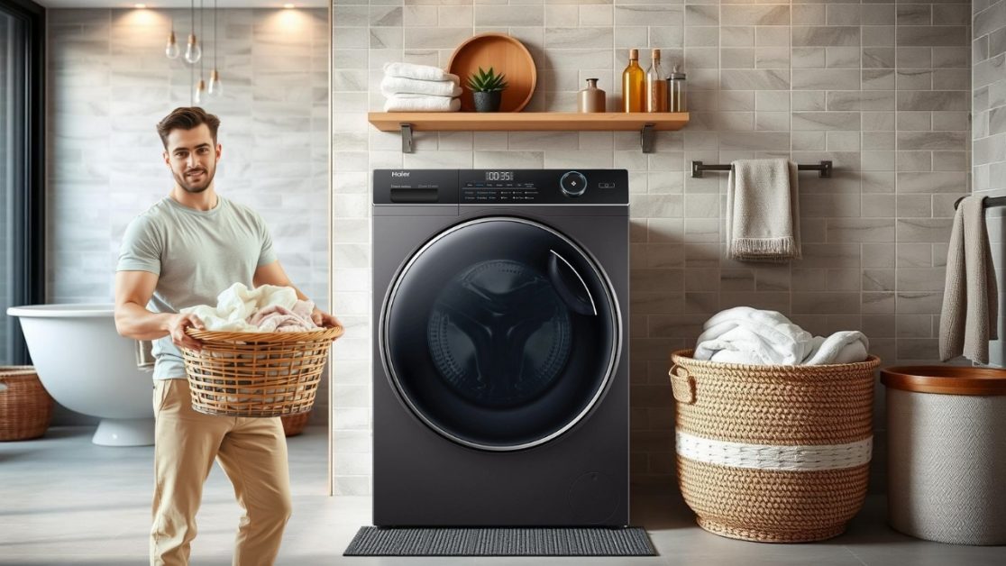 Perfect Laundry washing with front load washing machine in Mumbai Rains