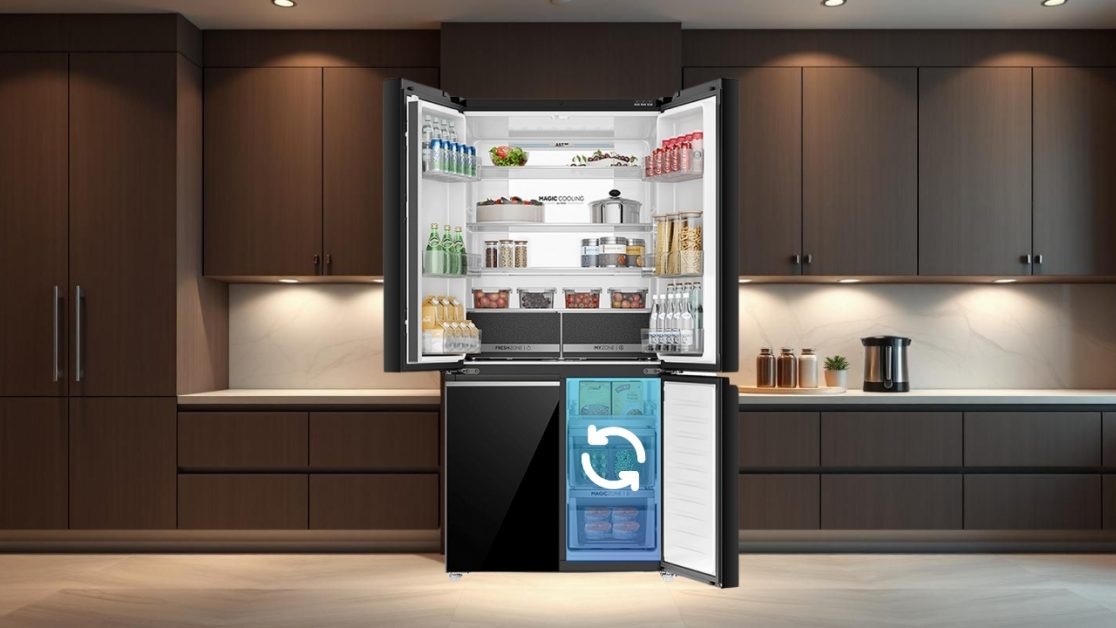 Smart Convertible Zone in 4 door refrigerator