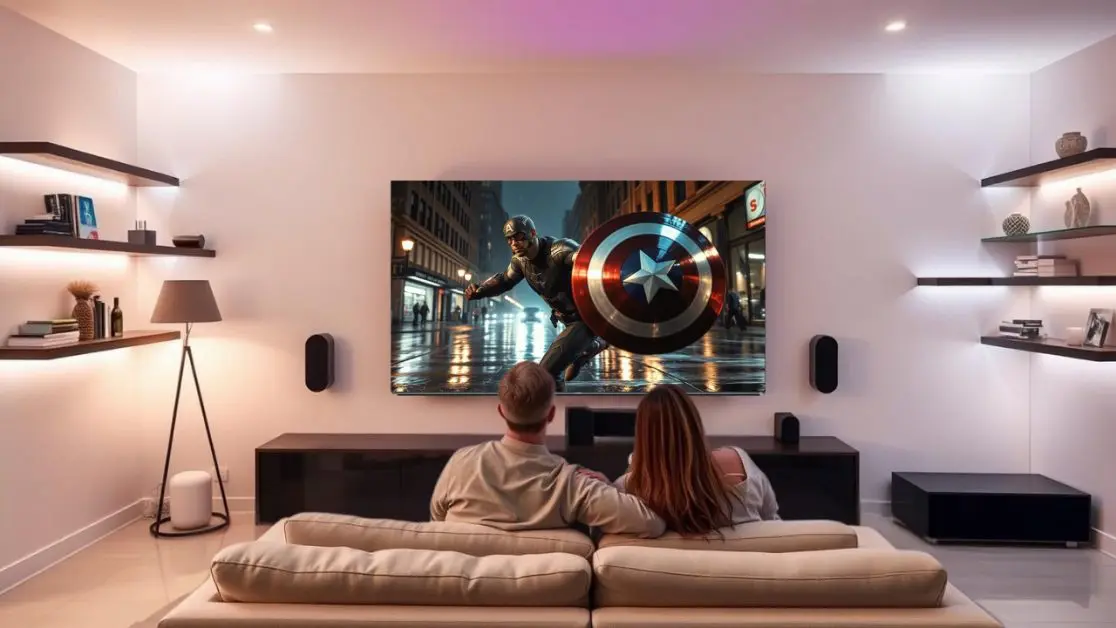 Watch Captain America In mini LED TV