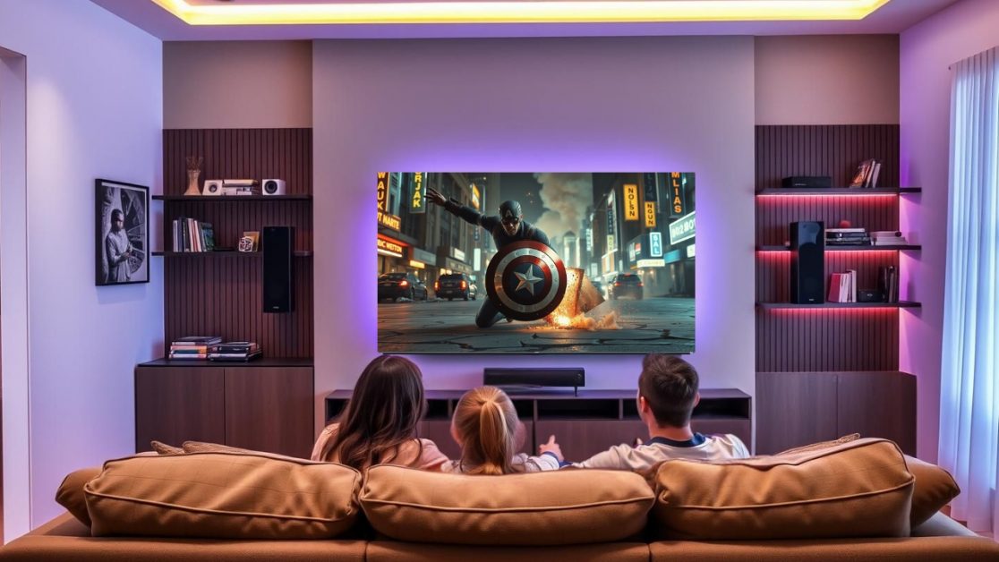 Watch Captain America in a perfect Mini LED TV