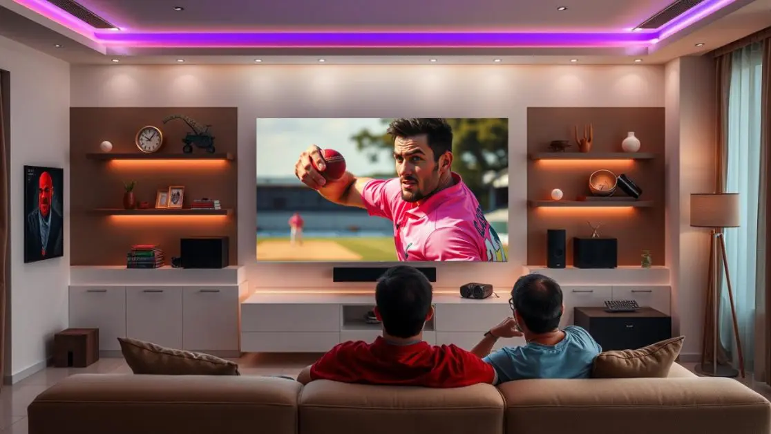 Watch Fast Paced Cricket with Mini LED TV