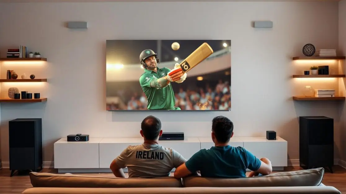 Watch Ireland winning over West Indies in LED TV