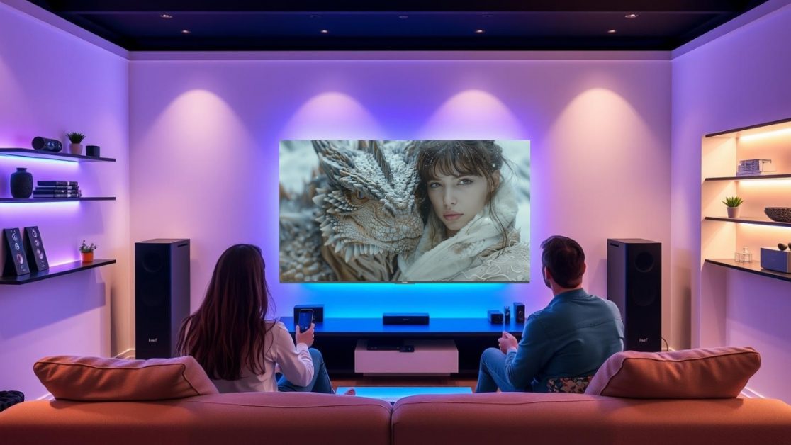 Watch movies in bigger LED TV