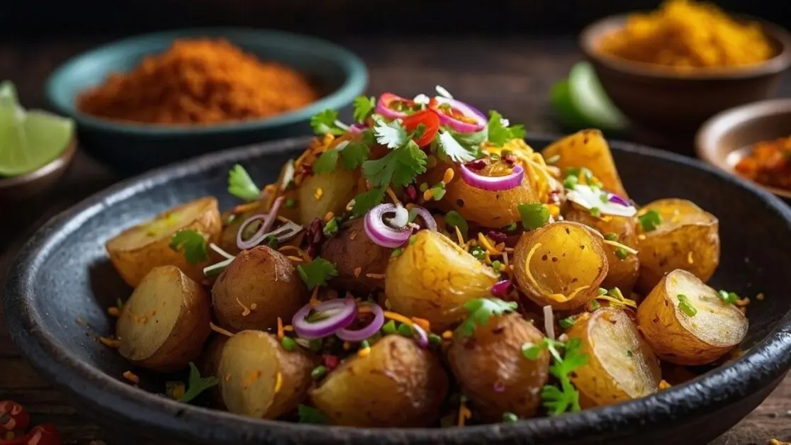 Air-Fried Aloo Chaat