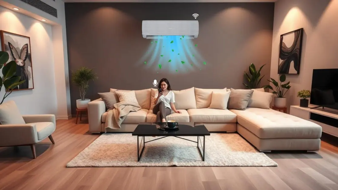 App, Voice and Remote control in air conditioner